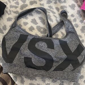 VSX Charcoal and Black Sports Bra